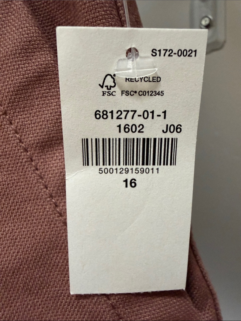 Old Navy Dusty Rose Cropped Barrel-Leg AnklePants - Picture 4 of 4